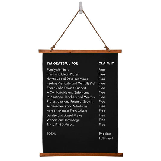 Eternal Gratitude Wood Framed Wall Tapestry